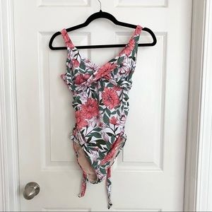 Beautiful floral one piece swimsuit